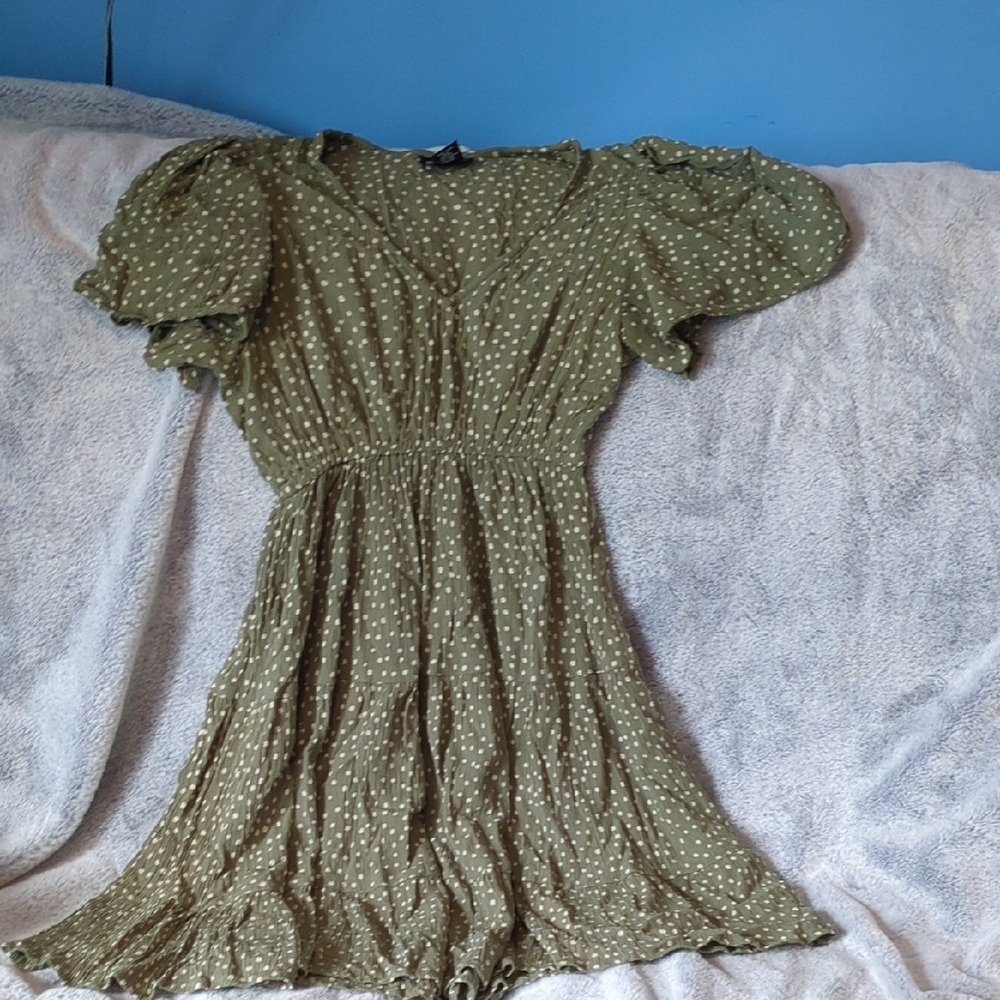 Green Polka Dot Dress